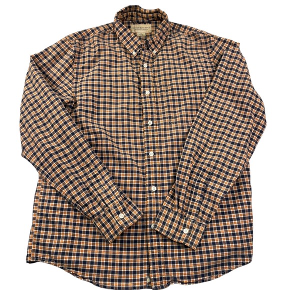 Denim & Supply Ralph Lauren Other - Denim & Supply Ralph Lauren Mens Lg Plaid Button Down Shirt Blue White Cotton